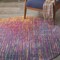 Homeroots 4 ft. Round Rainbow Abstract Striations Area Rug 385362 - alternate 7
